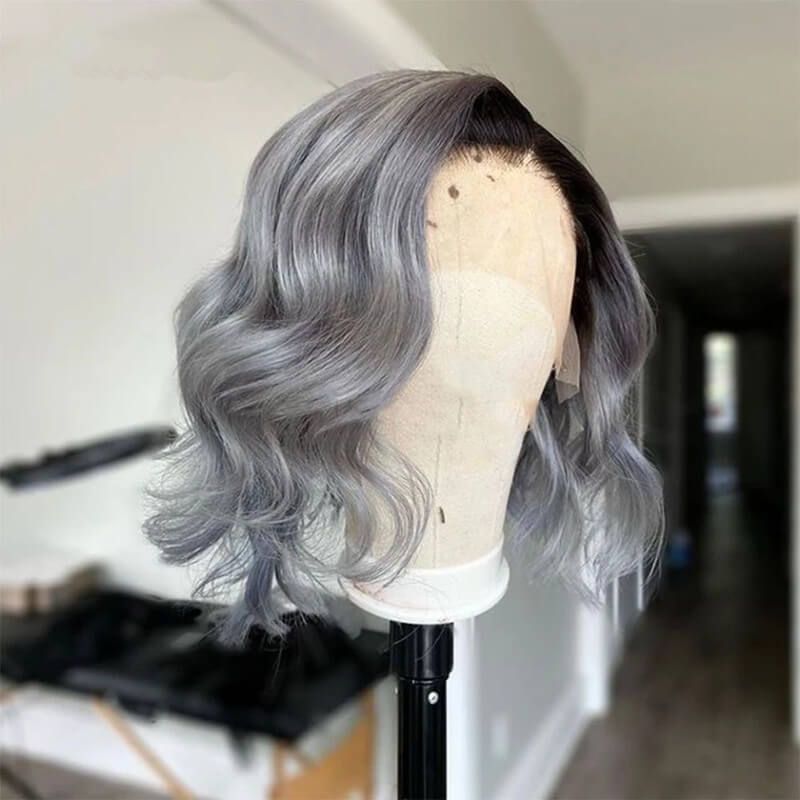 Keto - Anime Blue Mix Layered Lace Front Wig