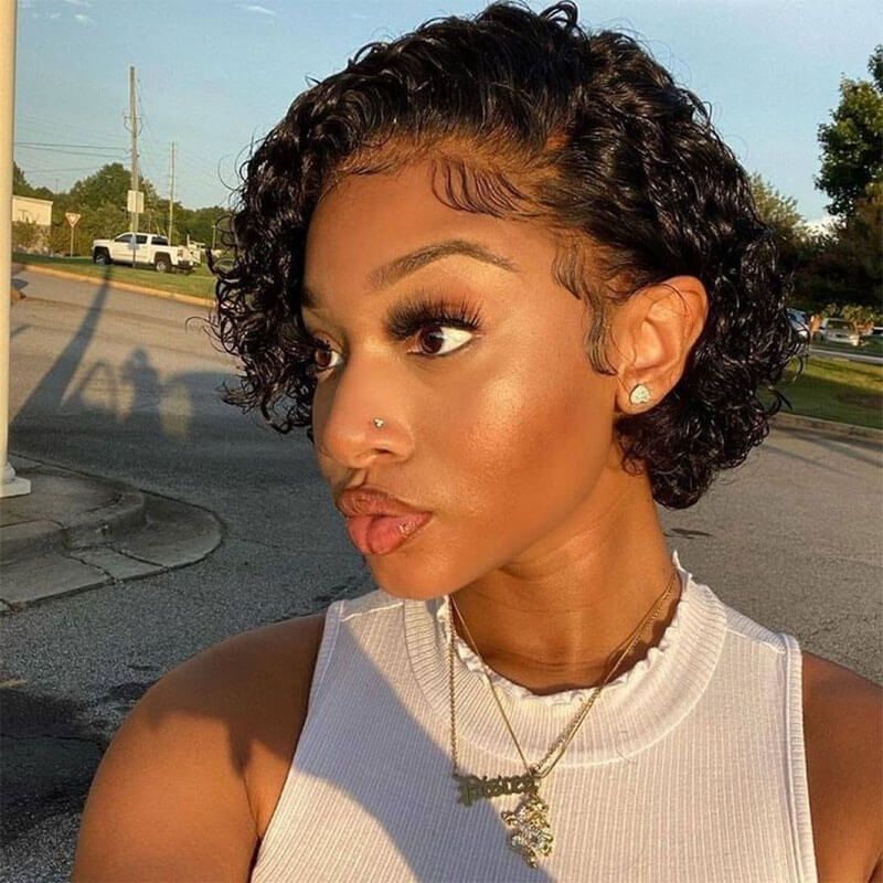 pixie cut lace front wig for sale