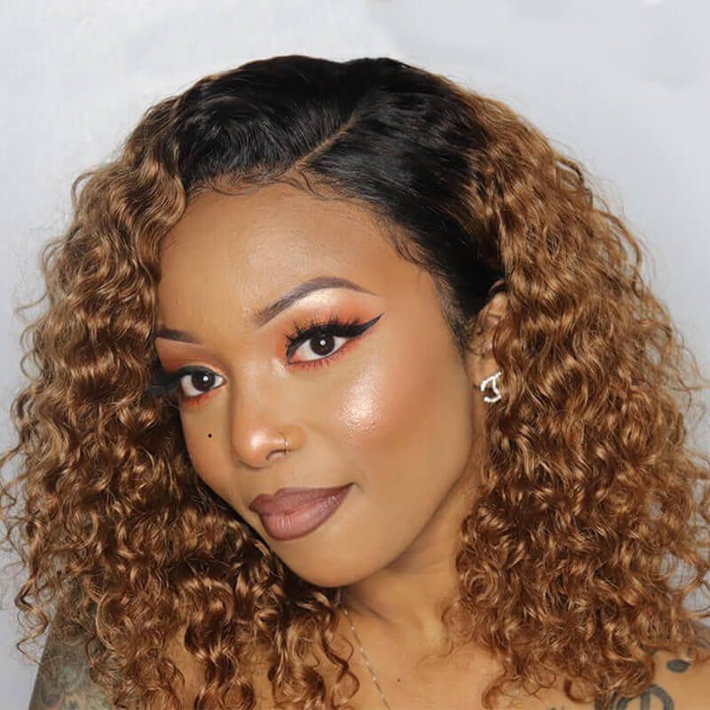 honey brown lace front wigs