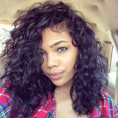 Curly Human Hair 13X6 Lace Front Wig With Baby Hair