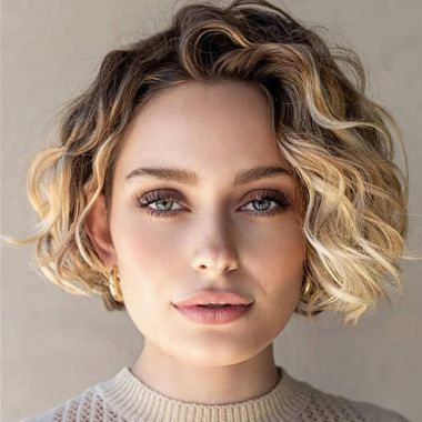 Glueless Short Wave Ombre Bob Wigs Human Hair Lace Front Wig