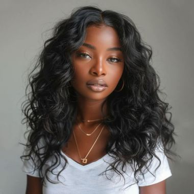 Idefine Glueless Wave Wigs13x4 Lace Front Wig Human Hair