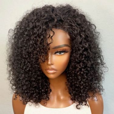 Glueless Short Curly Hair Closure Lace Bob Wigs Best Human Hair Wigs