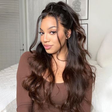 Ombre Body Wave Lace Wigs Long Wig Human Hair
