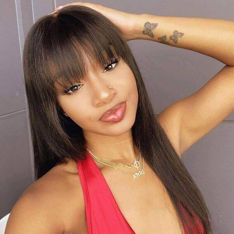 Straight Hair With Bangs