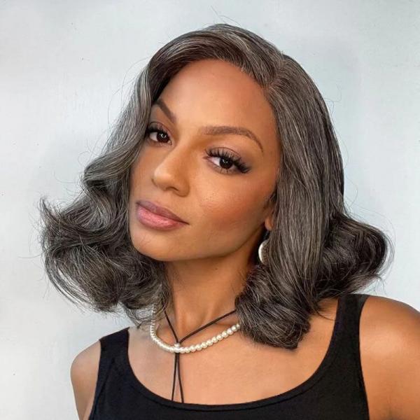 How Can You Rock Grey Human Hair Wigs for Black Ladies?