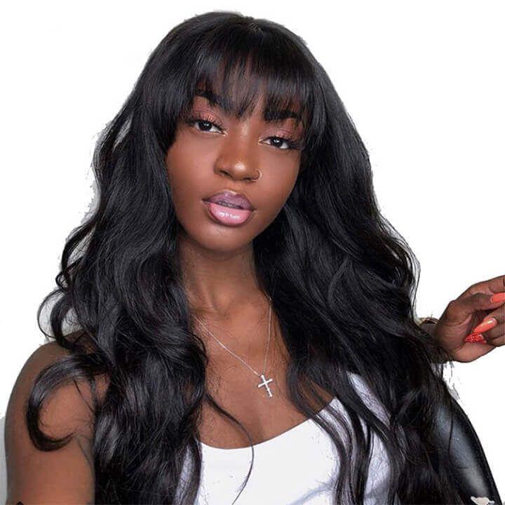 Best Loose Deep Wave Wig with Bangs