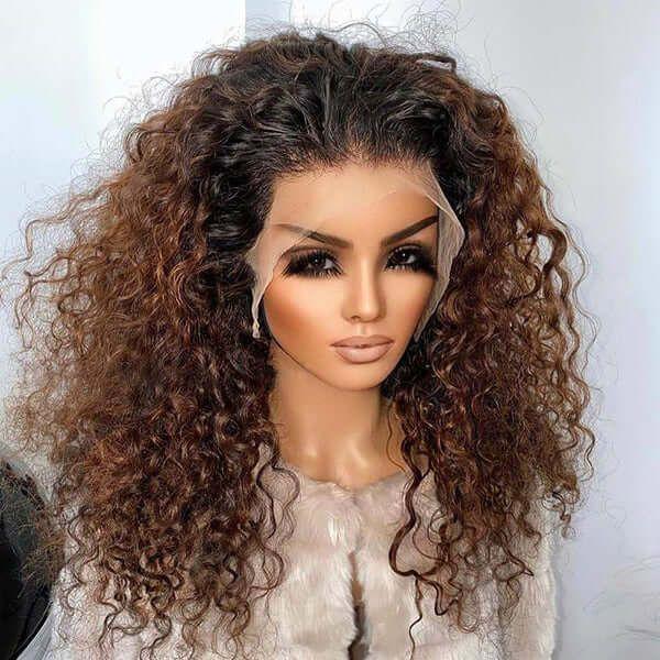 Curly Hair Frontal Wig On Idefinewig